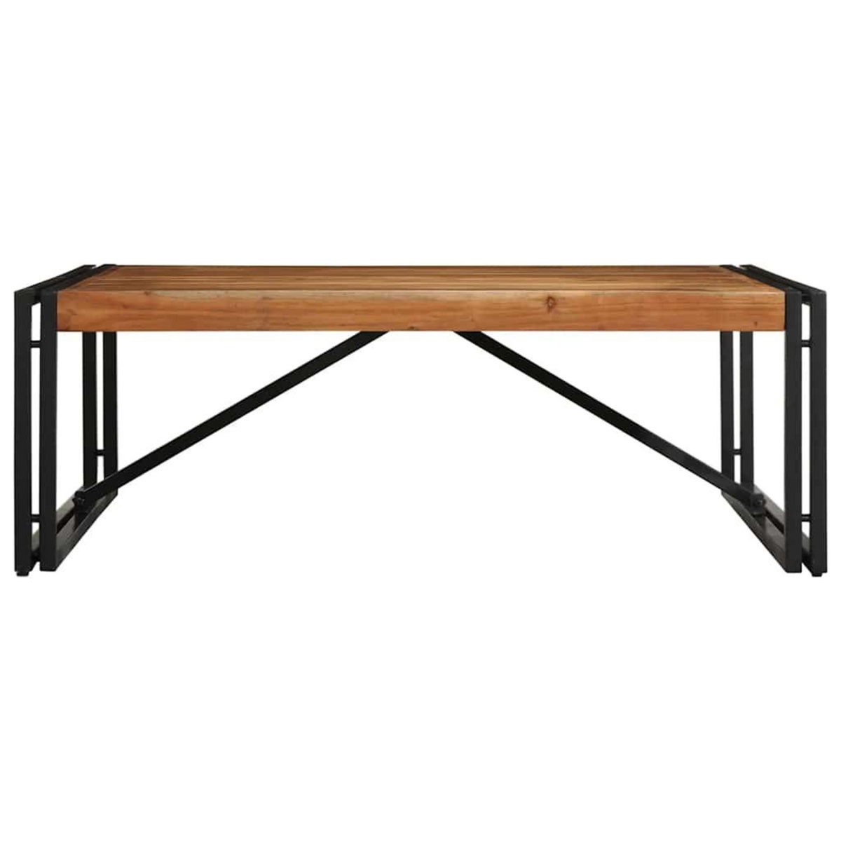 VIDAXL Table basse 100x100x35 cm bois massif acacia