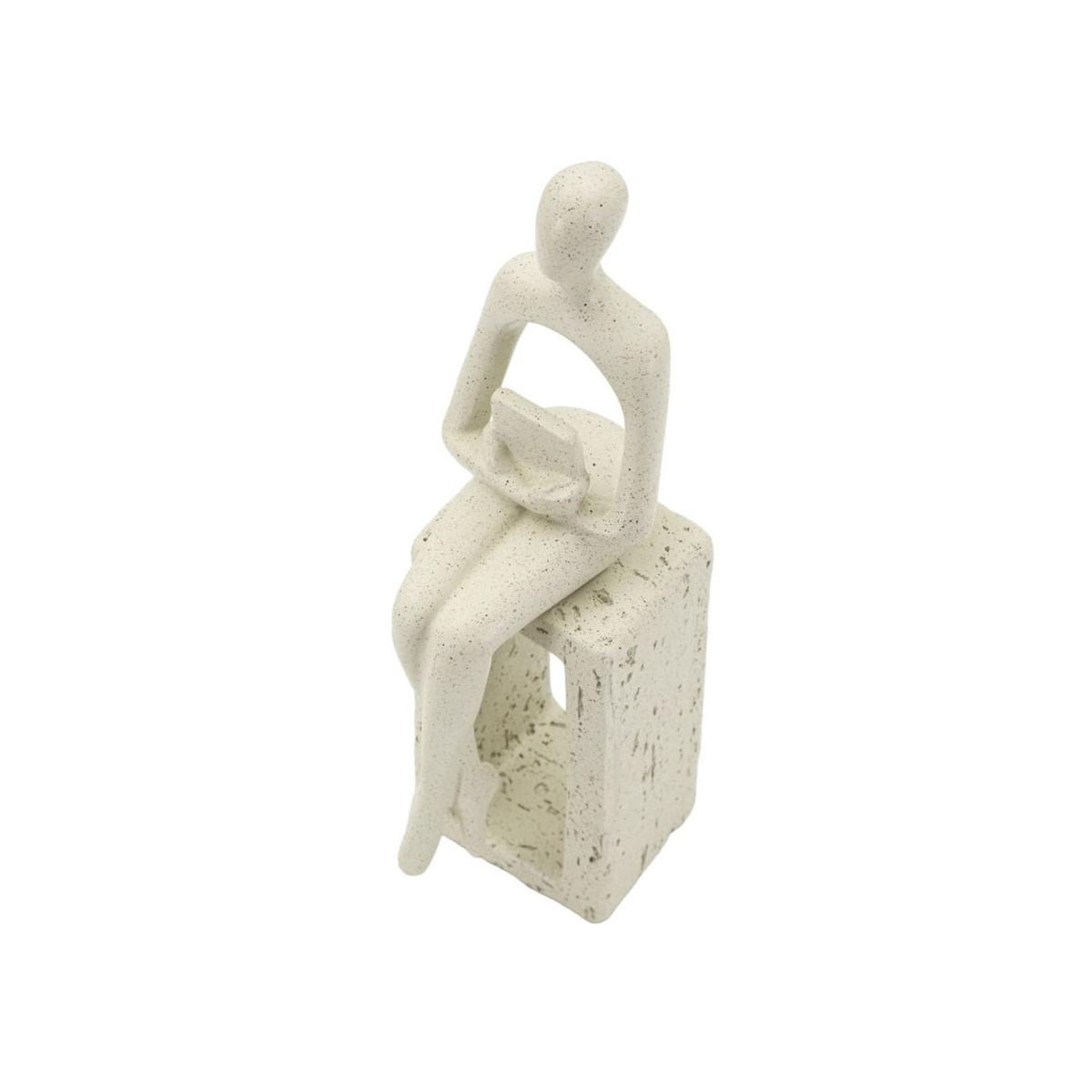 Voir la diapositive 4 : Paris Prix Statuette déco seule  stons  24cm crème