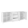 Voir la diapositive 4 : Buffet moderne 4 portes 3 tiroirs 220 cm LUCERA