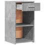 Voir la diapositive 5 : VIDAXL Tables de chevet 2 pcs gris beton 35x34x65 cm bois ingenierie