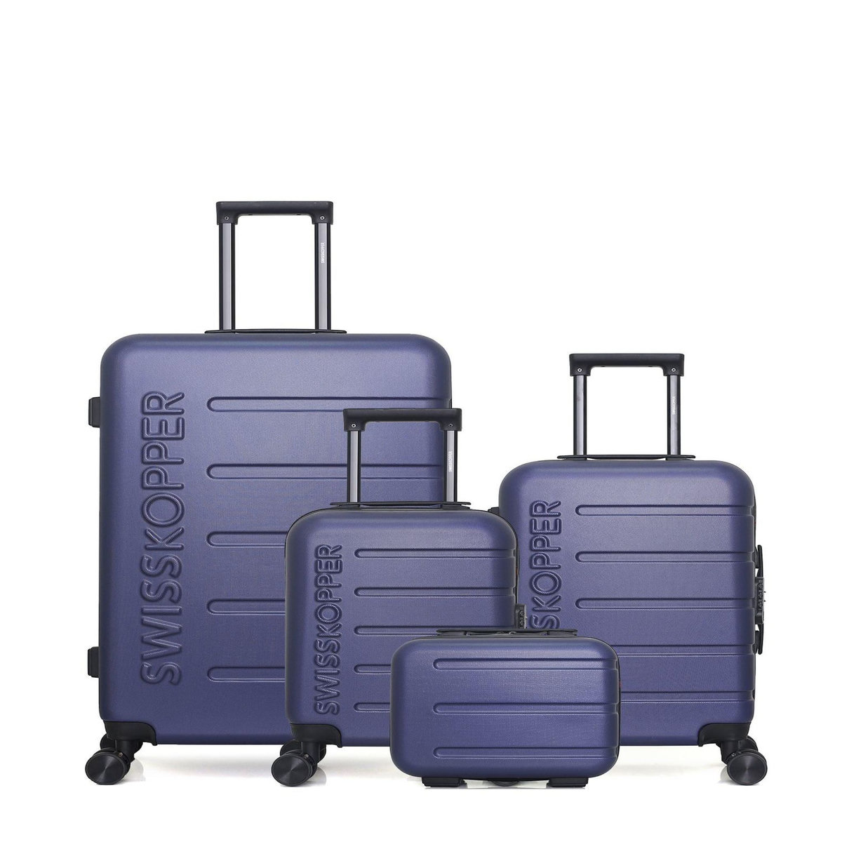 SWISS KOPPER SWISS KOPPER - LOT DE 4 - Valises grand format, cabine, cabine XXS et vanity AIGLE