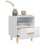 Voir la diapositive 3 : VIDAXL Tables de chevet 2 pcs blanc brillant 40x35x47 cm