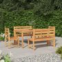 Voir la diapositive 1 : VIDAXL Ensemble a manger de jardin 5pcs Bois de teck massif
