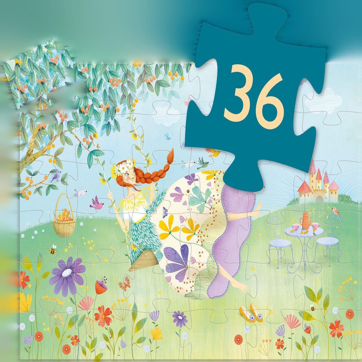 Djeco Puzzle Djeco 36 pièces Princesse du Printemps