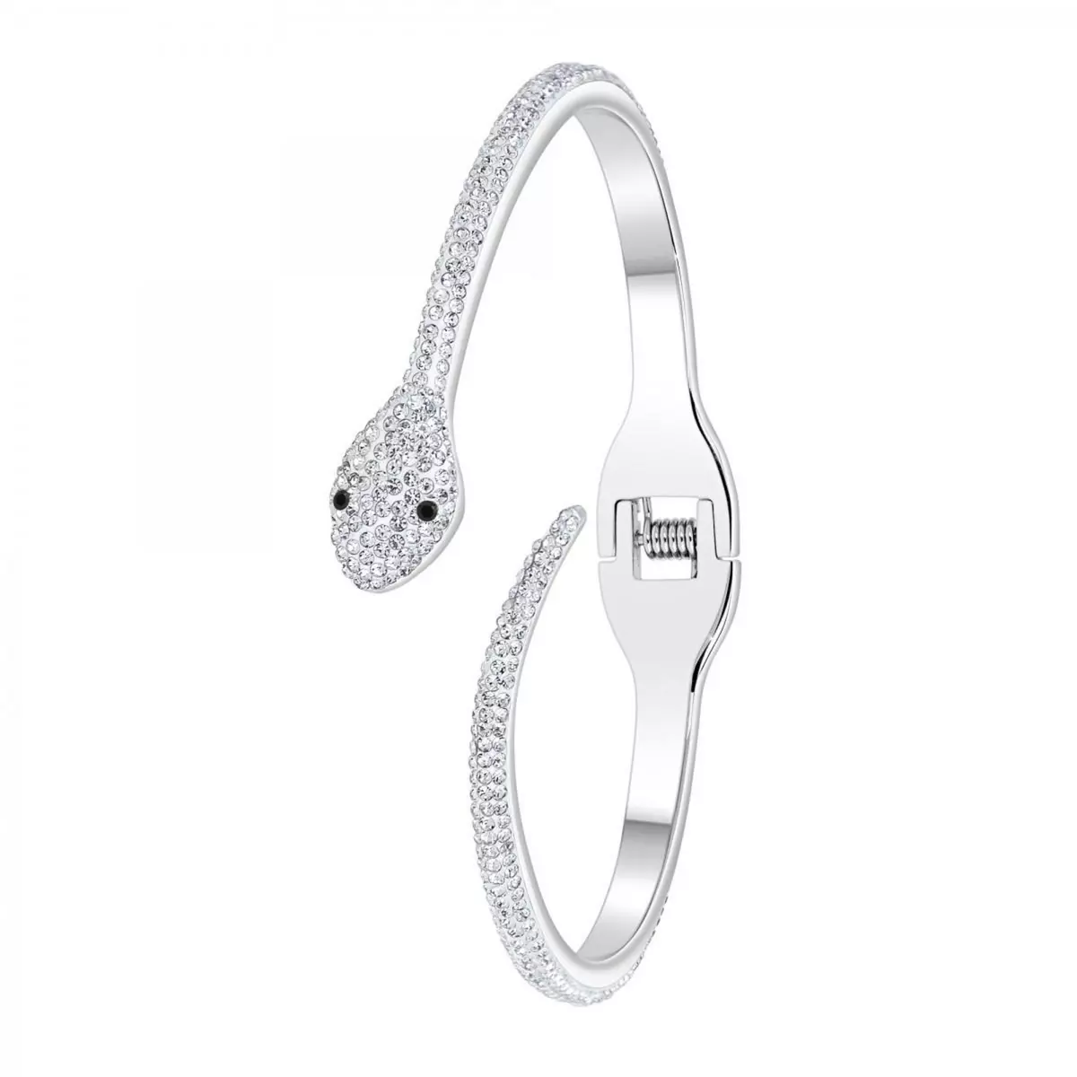 SC CRYSTAL Bracelet serpent par SC Crystal orné de deux véritables diamants noirs