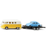 Siku VW T1 avec Remorque et VW Coccinelle 1:50