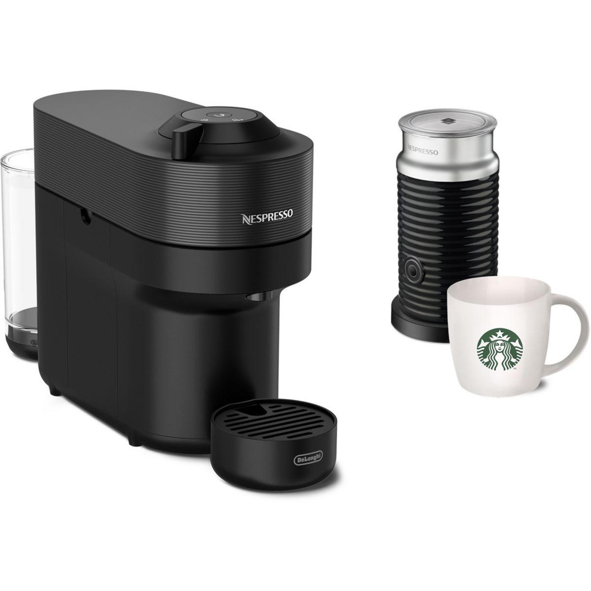 DELONGHI Nespresso vertuo pop + aeroccino starbucks
