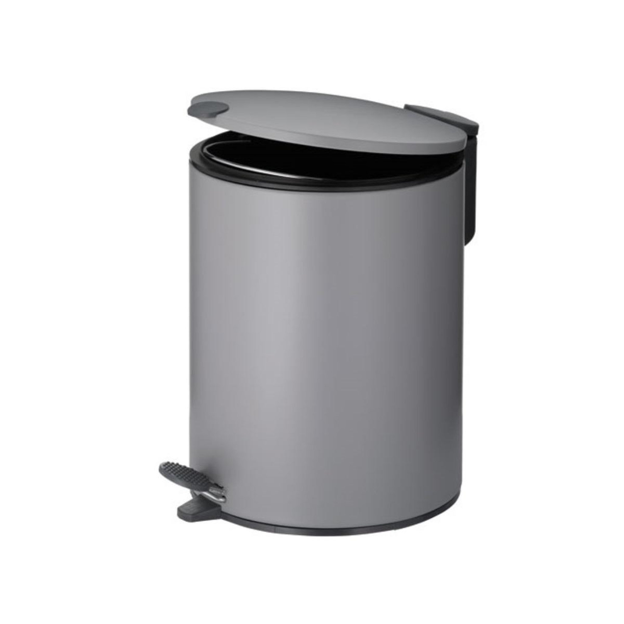 Voir la diapositive 2 : Kela line Poubelle à pédale 5l gris - 23700
