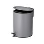 Voir la diapositive 2 : Kela line Poubelle à pédale 5l gris - 23700