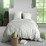 Voir la diapositive 1 : ATELIER DU COTON Parure housse de couette imprimée 100% coton 57fils MERISE