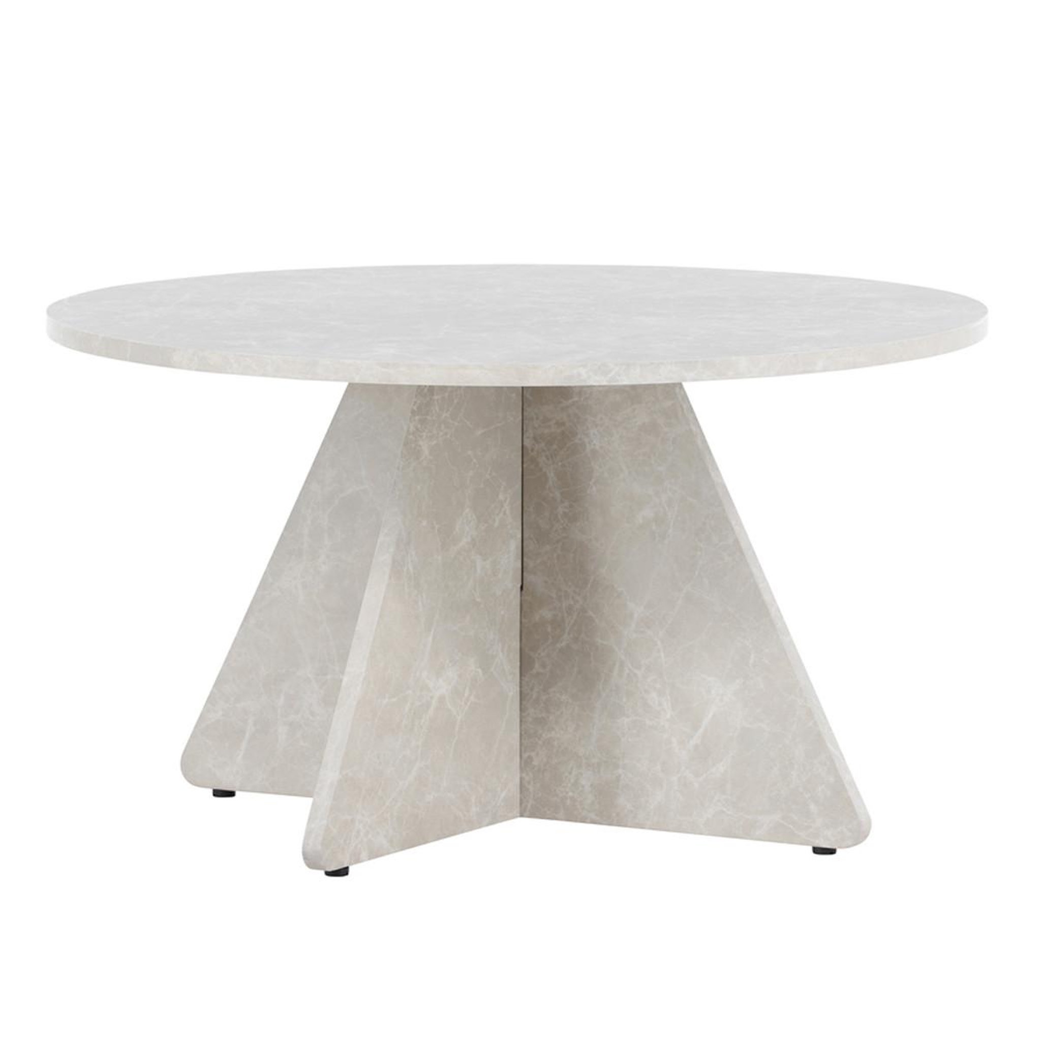 Paris Prix Table basse effet marbre  ﻿bootcut  80cm beige