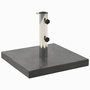 Voir la diapositive 1 : VIDAXL Socle de parasol Granite 28,5 kg Carre Noir