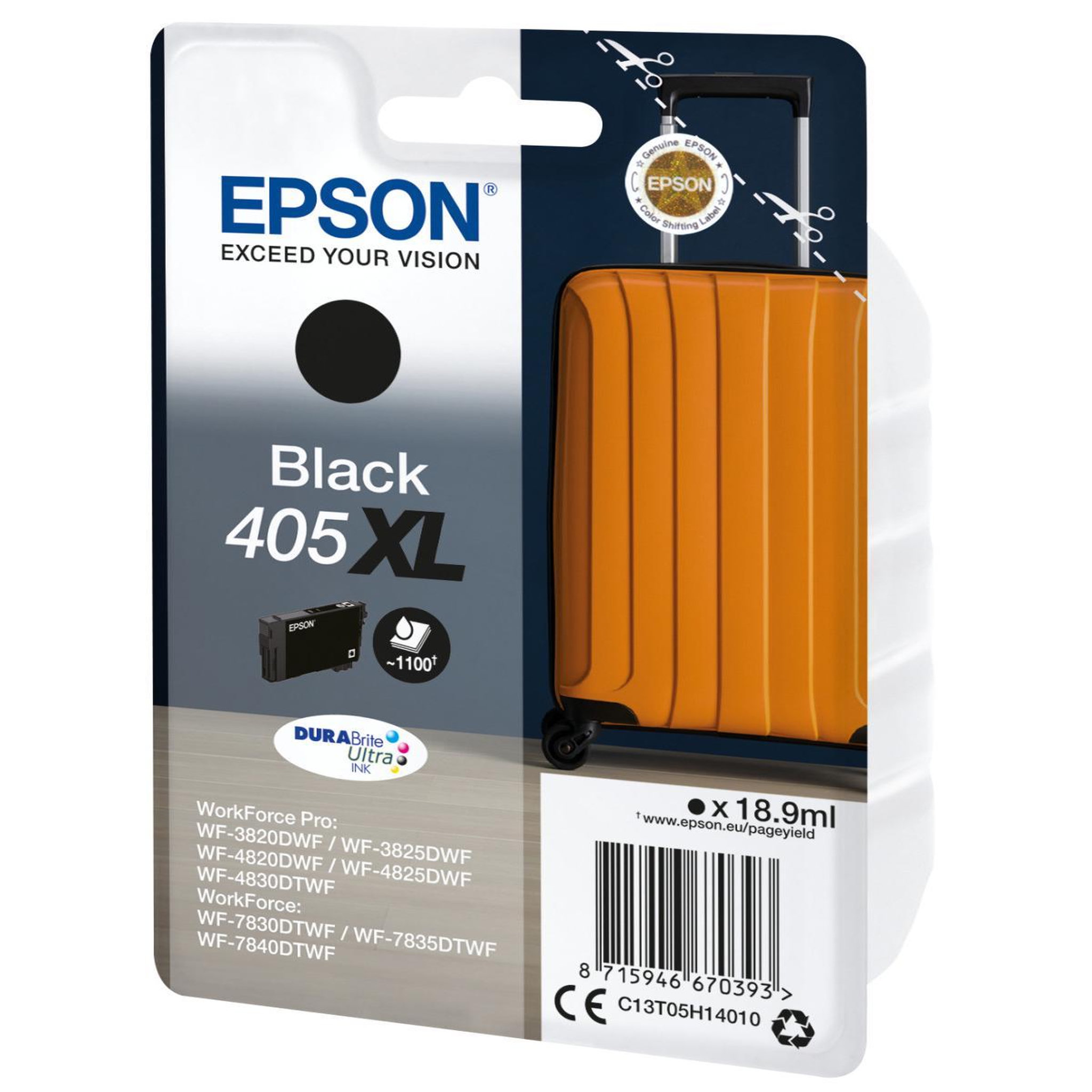 Voir la diapositive 3 : Epson Cartouche d'encre originale 405 xl haute capacité noire - c13t05h14010