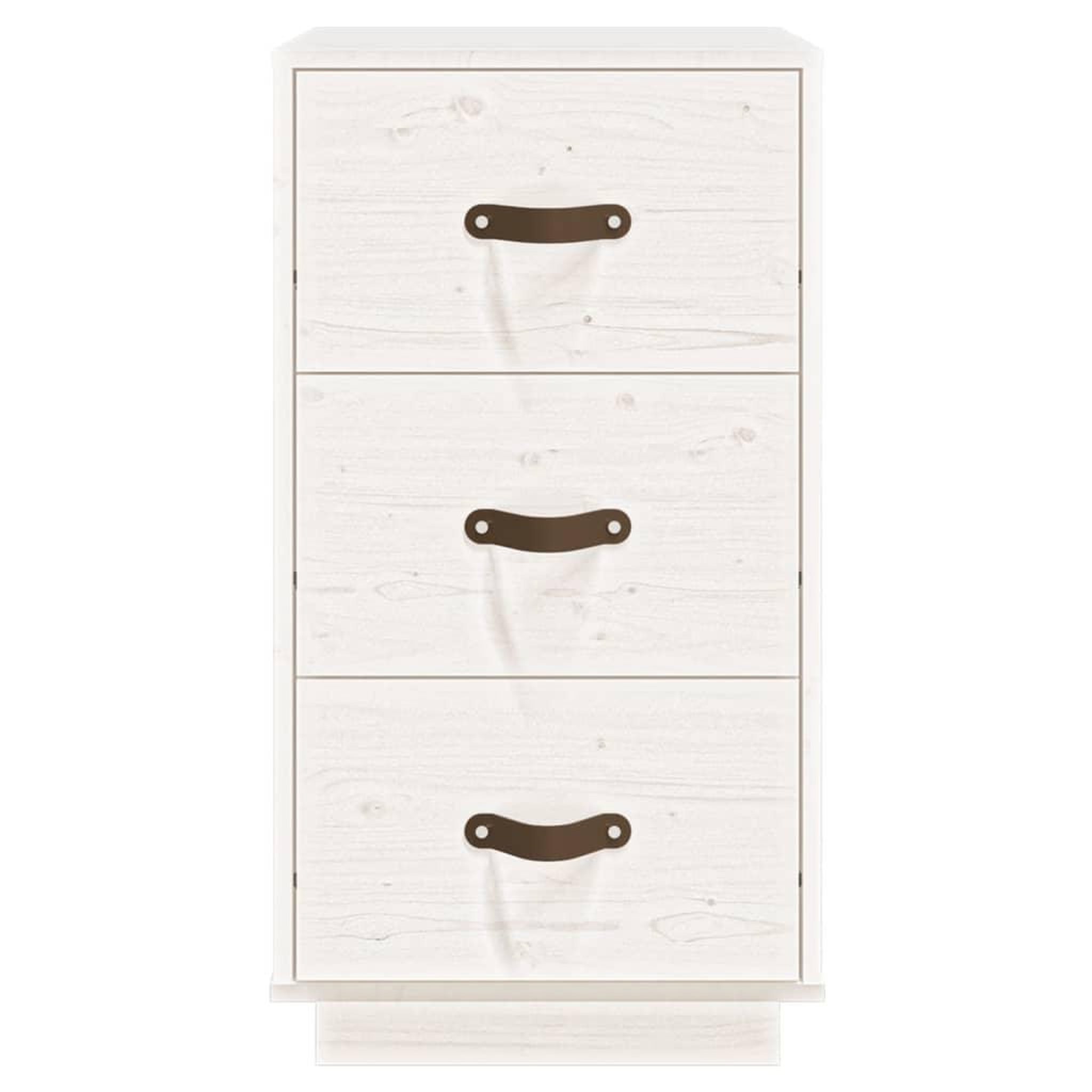 Voir la diapositive 5 : VIDAXL Table de chevet Blanc 40x40x75 cm Bois de pin solide