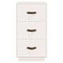 Voir la diapositive 5 : VIDAXL Table de chevet Blanc 40x40x75 cm Bois de pin solide