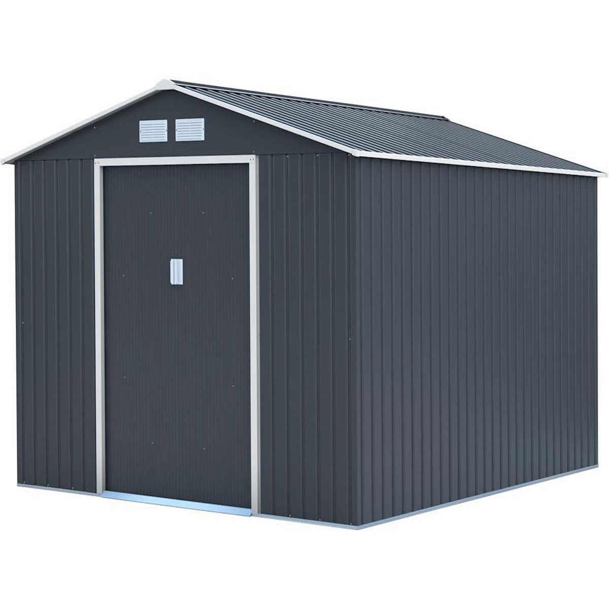 Habitat et Jardin Abri de jardin métal  Vegas  - 8,83 m² - Gris