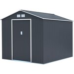 Habitat et Jardin Abri de jardin métal  Vegas  - 8,83 m² - Gris