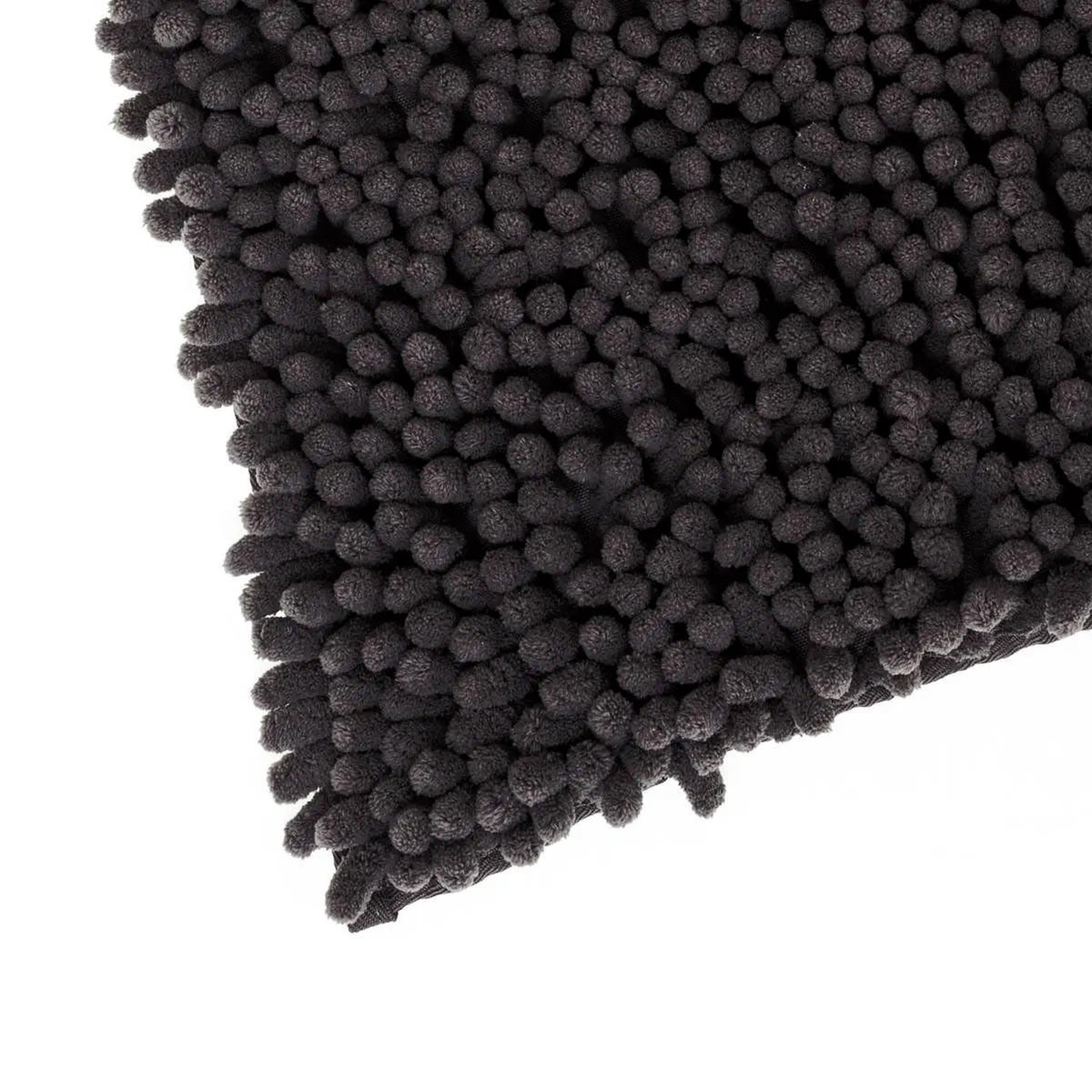 Voir la diapositive 2 : FIVE Tapis de salle de bain maxi  chenille  50x80cm noir