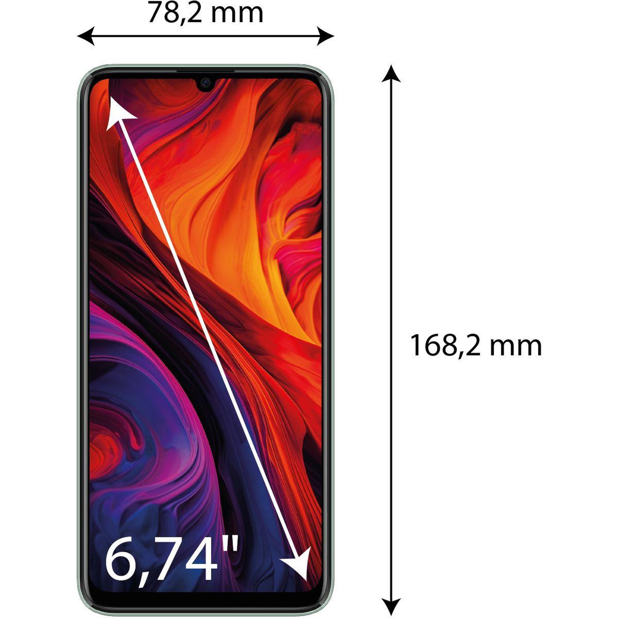 Voir la diapositive 3 : Logicom Smartphone Elio Vert 64Go 4G
