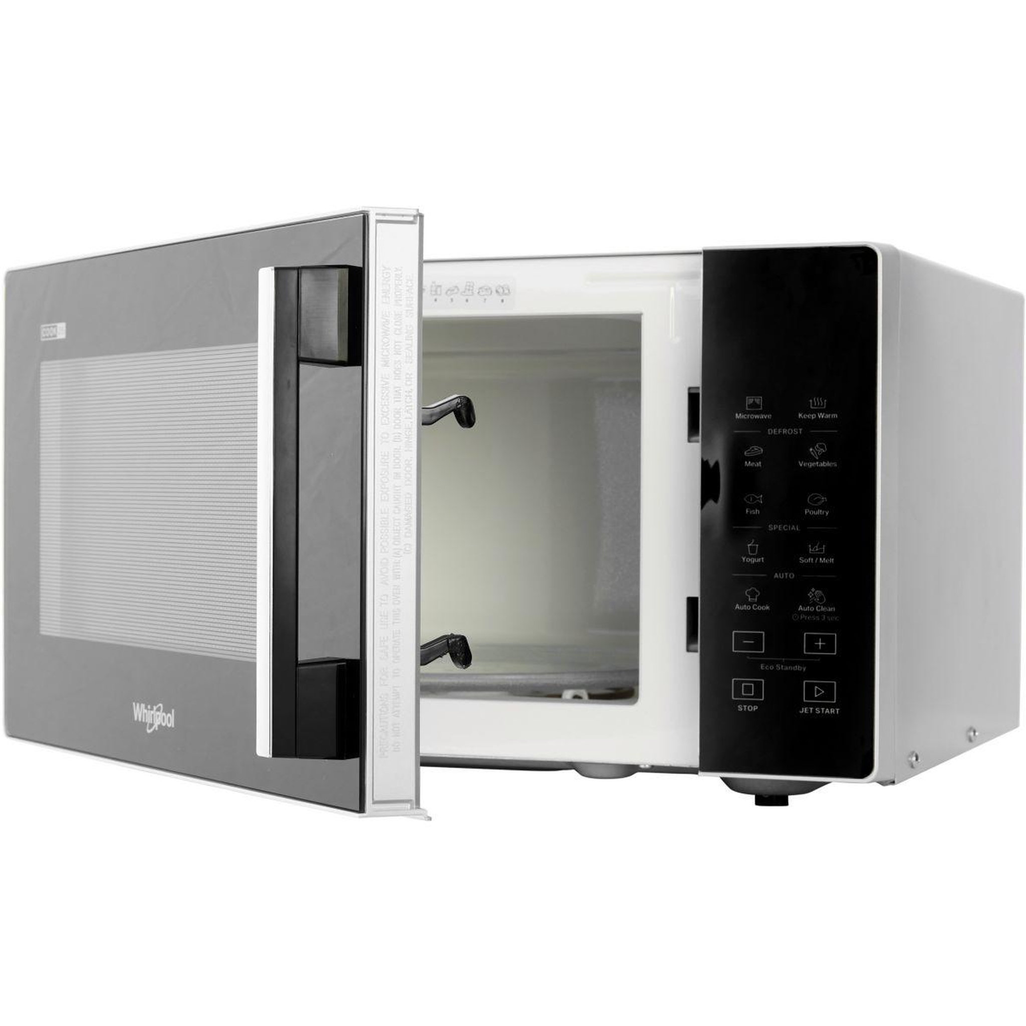 Voir la diapositive 2 : Whirlpool Micro ondes MWP251SB