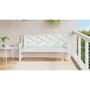 Voir la diapositive 3 : VIDAXL Coussins de banc de jardin lot de 2 motif de feuilles tissu