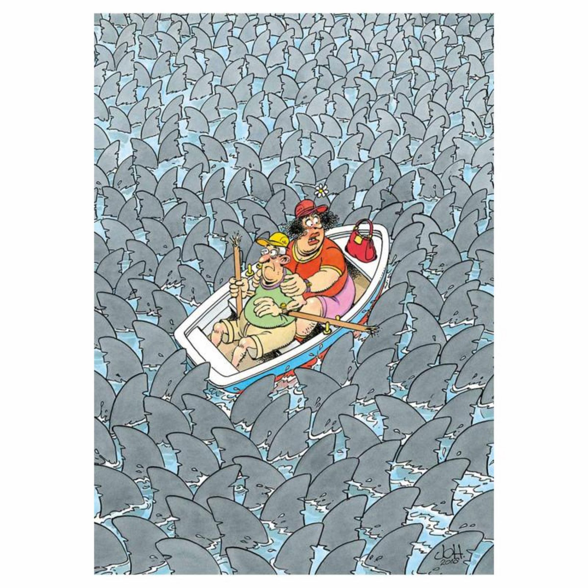 JAN VAN HAASTEREN Jan van Haasteren Expert 1 - Sharks everywhere, 500pcs. 20089