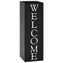 Voir la diapositive 1 : VIDAXL Porte parapluie Welcome Acier Noir