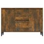 Voir la diapositive 3 : VIDAXL Buffet Chene fume 104x35x70 cm Bois d'ingenierie