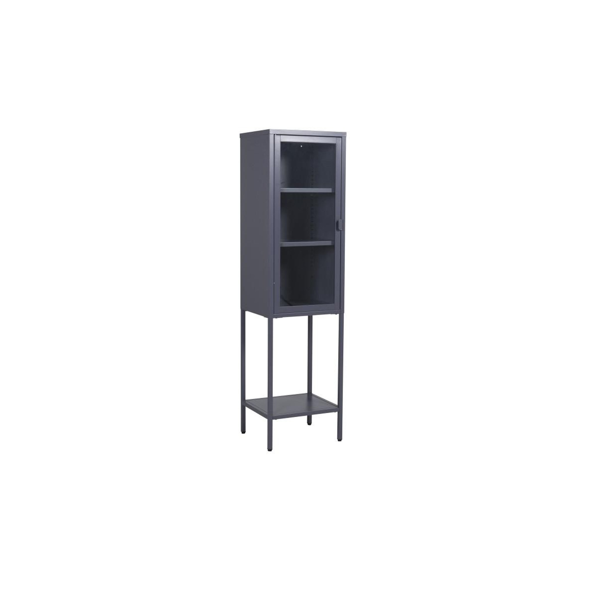 Voir la diapositive 3 : Paris Prix Vitrine avec porte en verre  misha  150cm gris