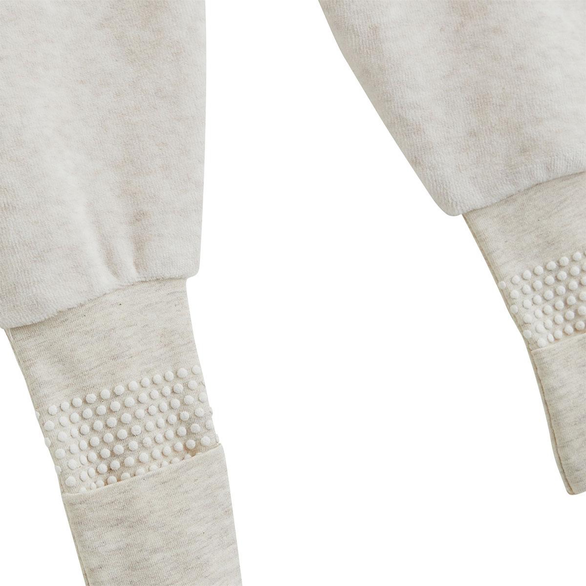 Voir la diapositive 5 : PETIT BEGUIN Pyjama bébé avec pieds retroussables en velours pistache