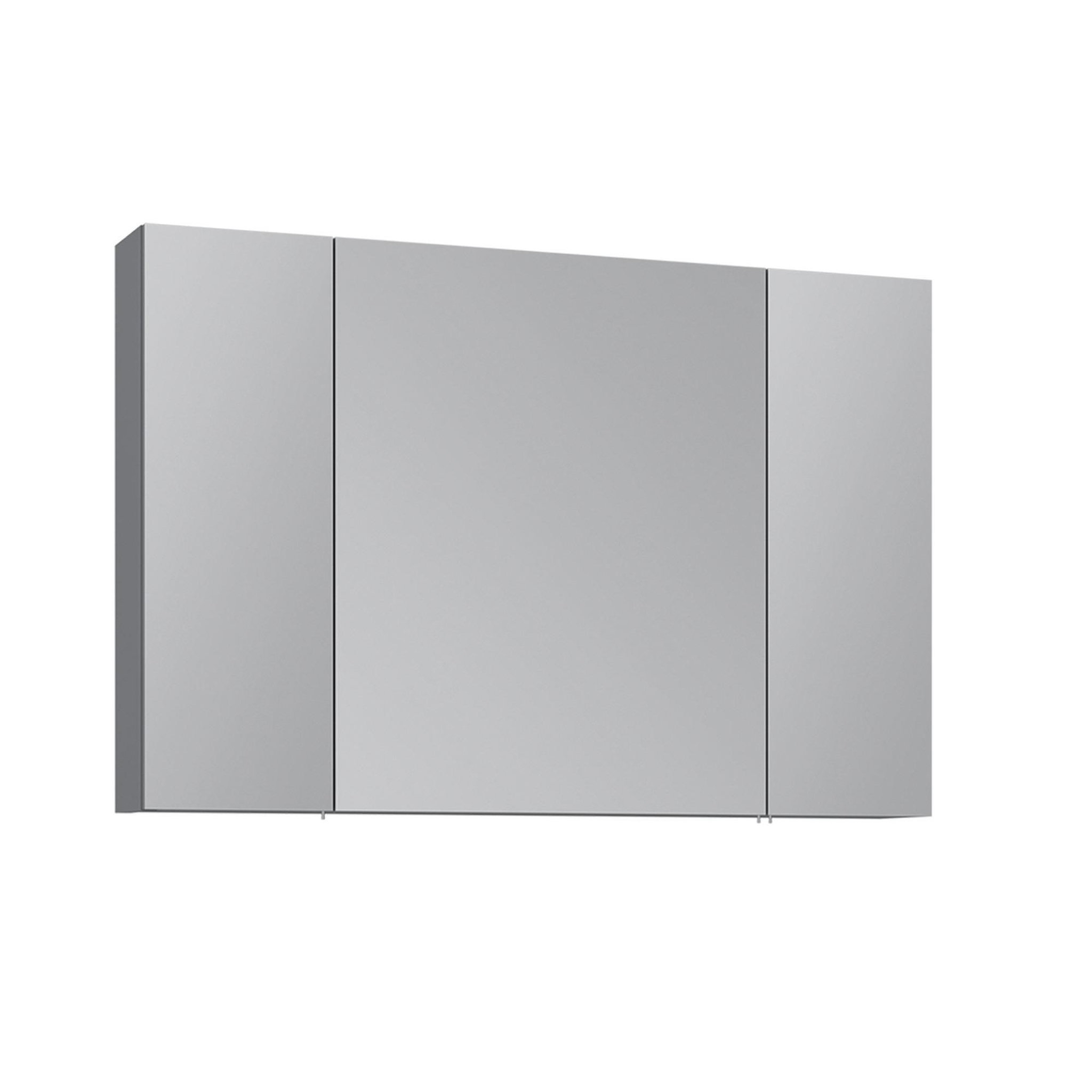 Habitat et Jardin Meuble salle de bain avec miroir  nuvola 100 v2  - 97 x 16 x 66 cm - grey