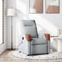 Voir la diapositive 1 : VIDAXL Fauteuil de massage inclinable Gris clair Tissu