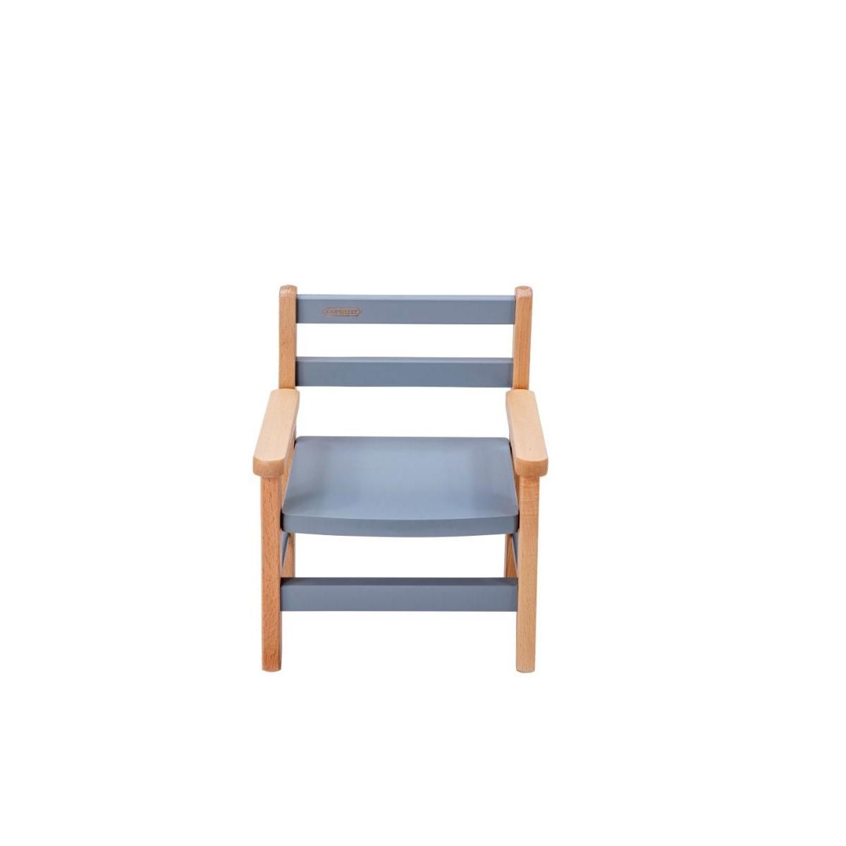 COMBELLE Fauteuil Juliette Hybride en Bleu et Gris - Confort et Élégance pour Enfants