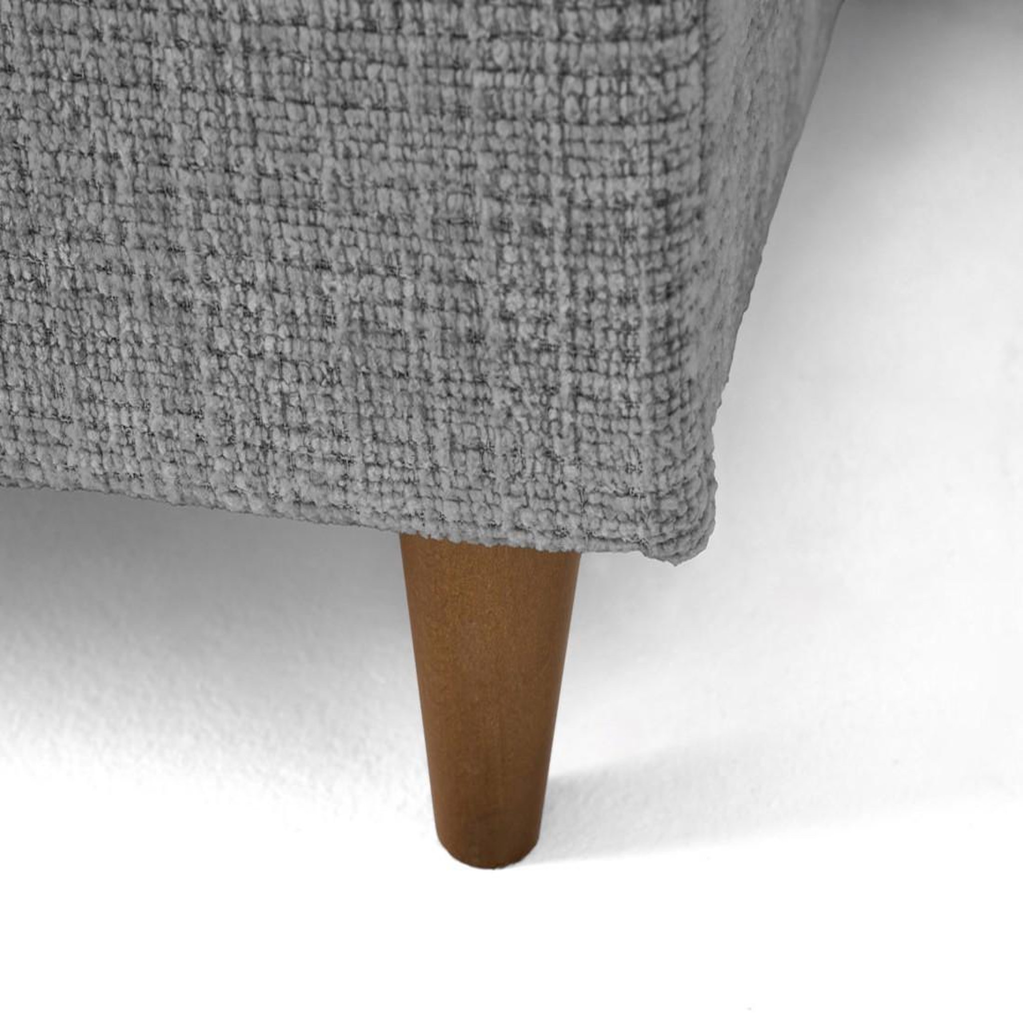 Voir la diapositive 4 : BEST MOBILIER Anna - canapé d'angle gauche 5 places convertible en velours texturé
