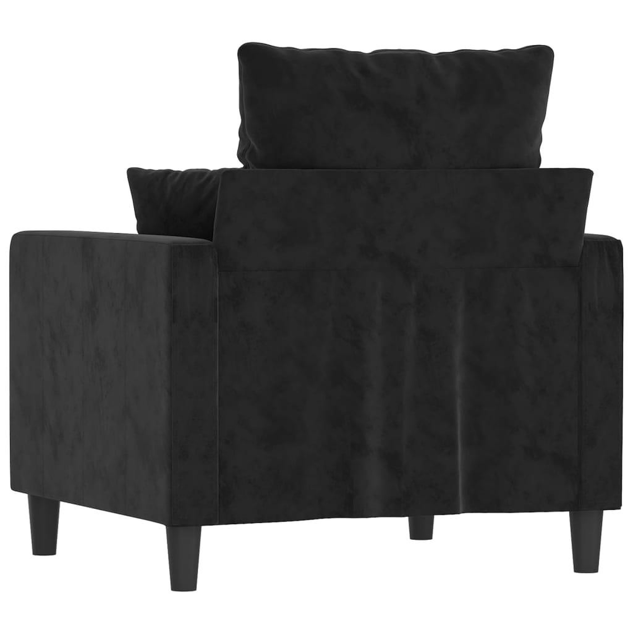 Voir la diapositive 5 : VIDAXL Fauteuil Noir 60 cm Velours