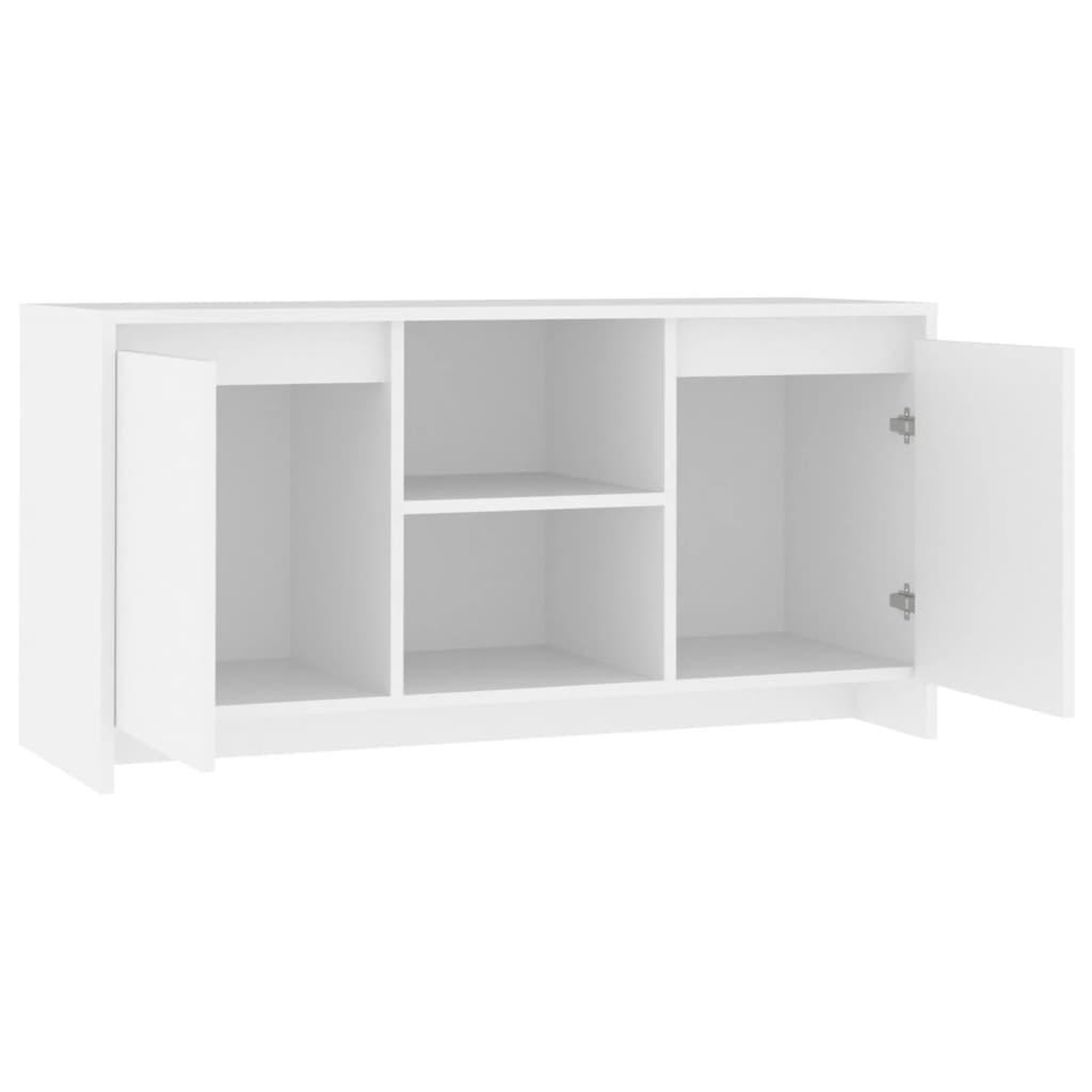 Voir la diapositive 5 : VIDAXL Meuble TV Blanc 102x37,5x52,5 cm Bois d'ingenierie