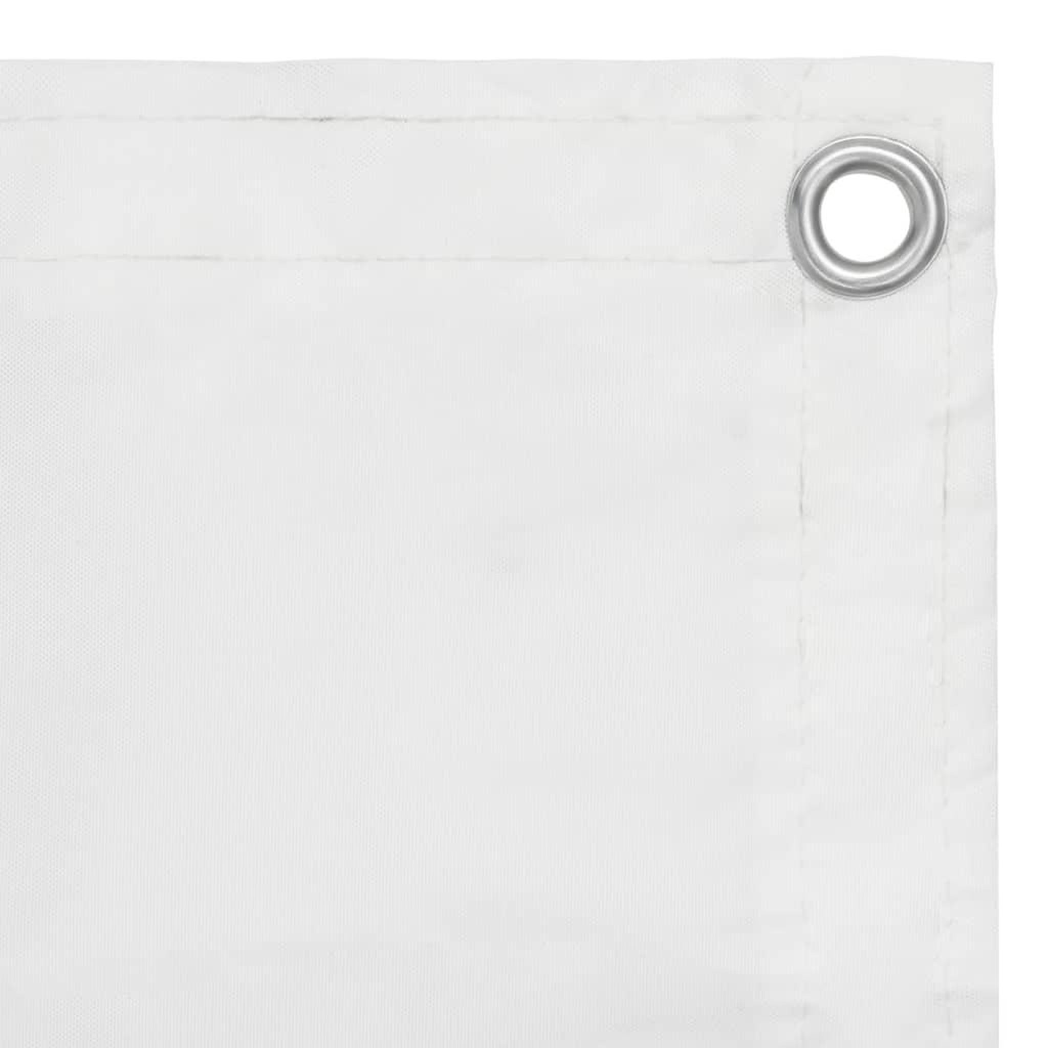 Voir la diapositive 2 : VIDAXL Ecran de balcon Blanc 75x400 cm Tissu Oxford
