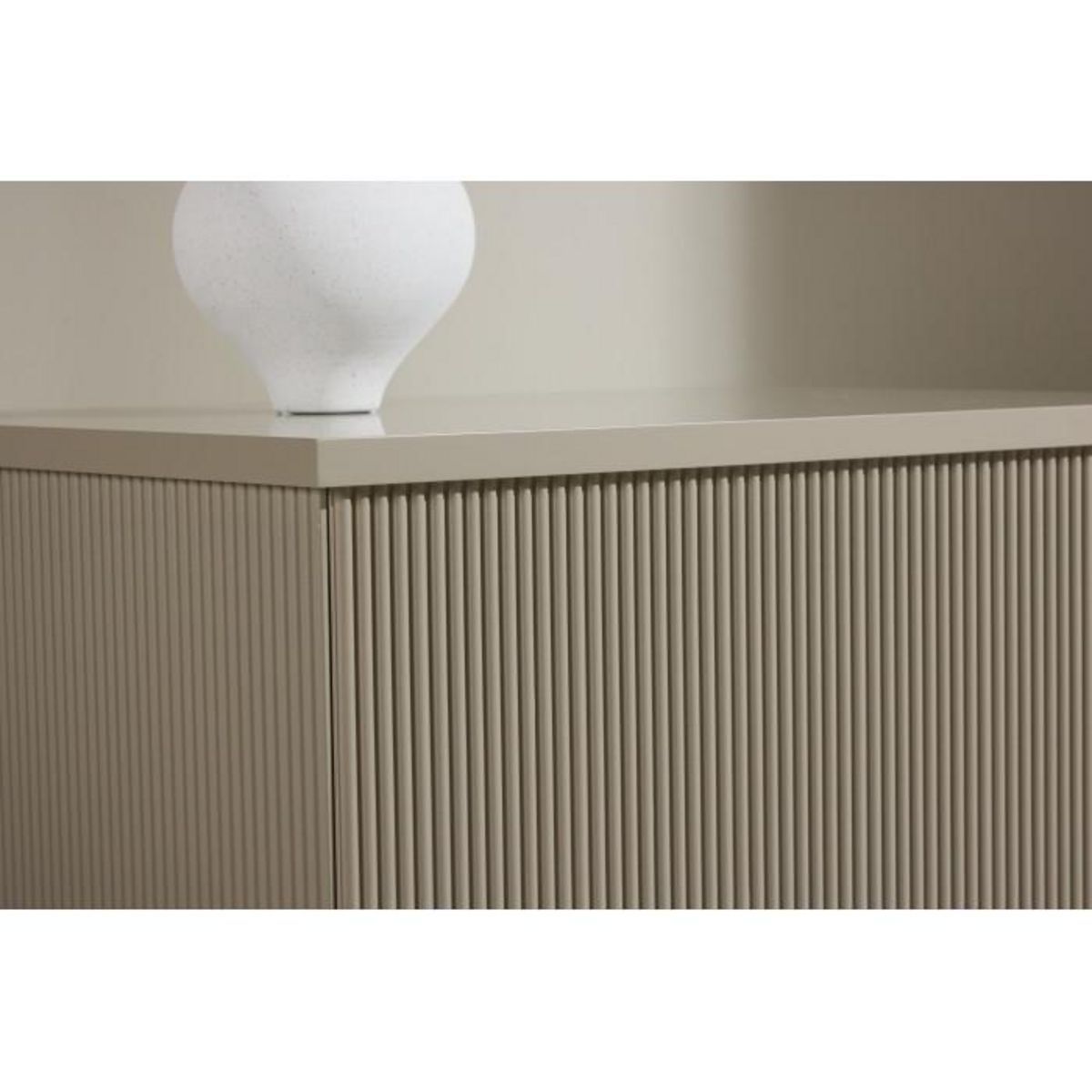 Paris Prix Table Basse Nervurée  Lenox  80cm Beige