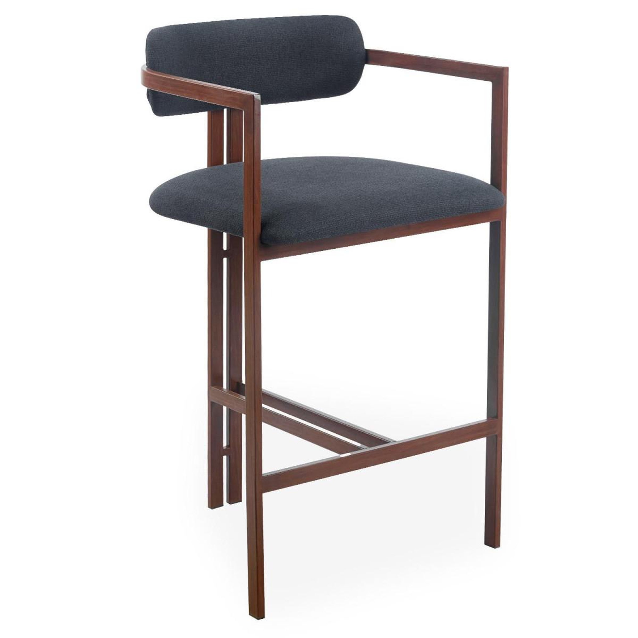Voir la diapositive 3 : Paris Prix Lot de 2 chaises de bar design  galia  103cm anthracite