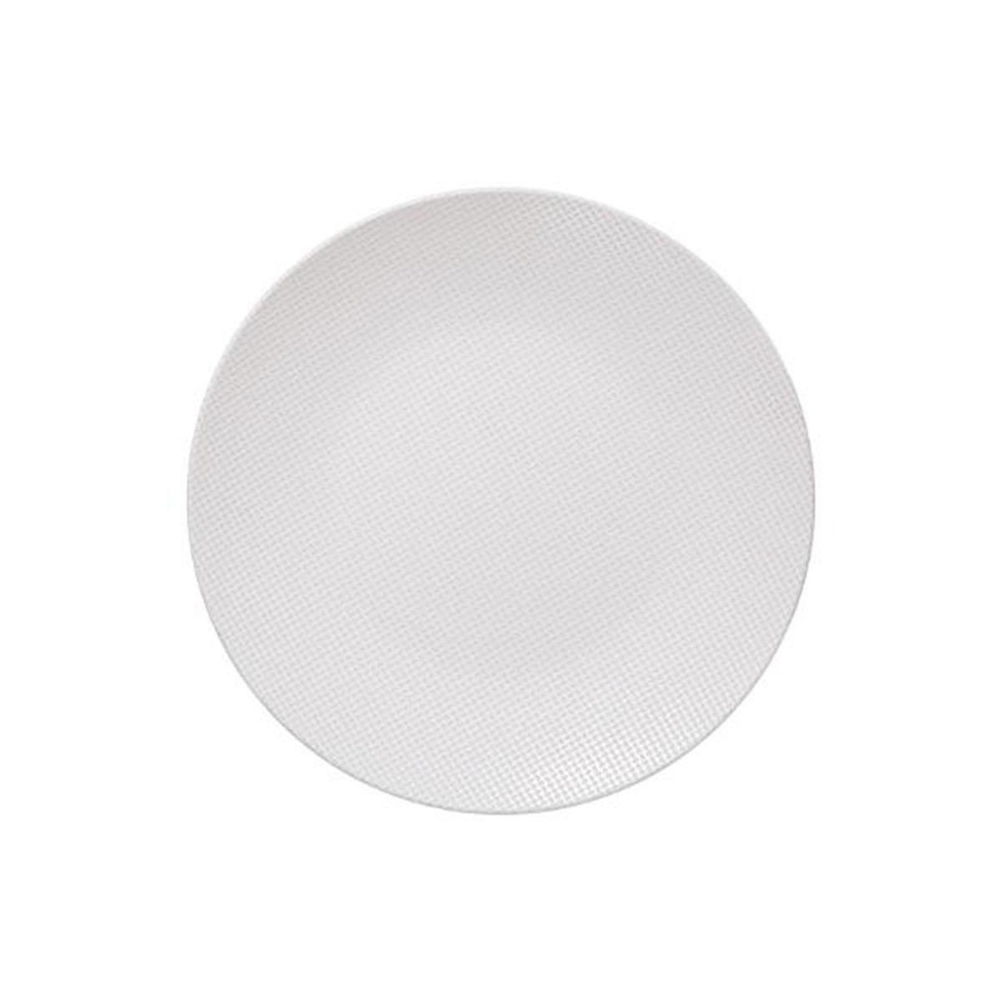 Voir la diapositive 1 : SECRET DE GOURMET Lot de 6 assiettes plates  céleste  27cm blanc