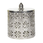 Paris Prix Boîte Déco en Métal  Ajourée  14cm Argent