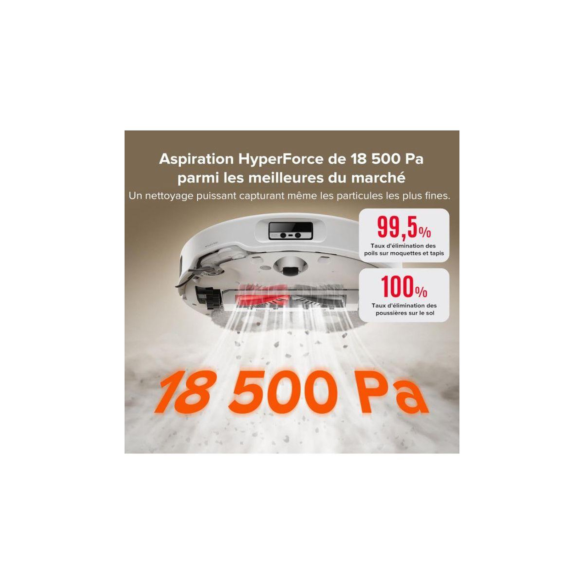 Voir la diapositive 3 : ROBOROCK Robot Aspirateur Laveur Qrevo Curv