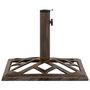 Voir la diapositive 2 : VIDAXL Socle de parasol Bronze 44x44x31 cm Fonte