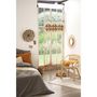 Voir la diapositive 2 : TOILINUX Lot de 2 Rideaux de fils détails macramé et pompons - 90 x 200 cm - Beige