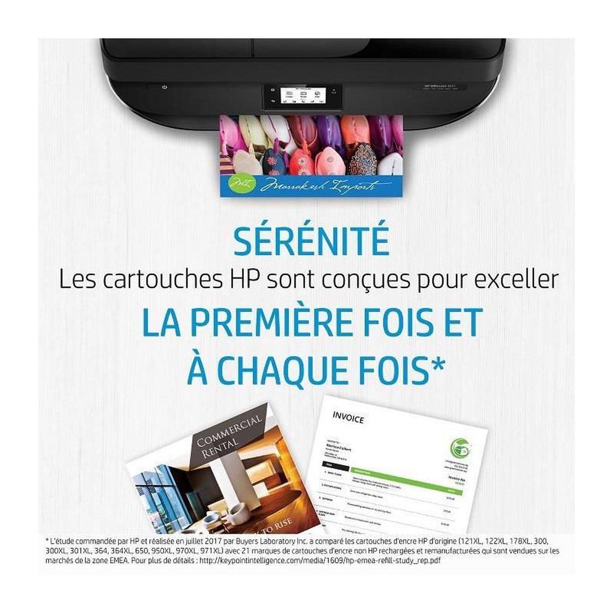 Voir la diapositive 3 : HP HP 912 Pack de 4 cartouches dencre noire, cyan, jaune et magenta authentiques 6ZC74AE pour OfficeJet 8010/Pro 8020 series