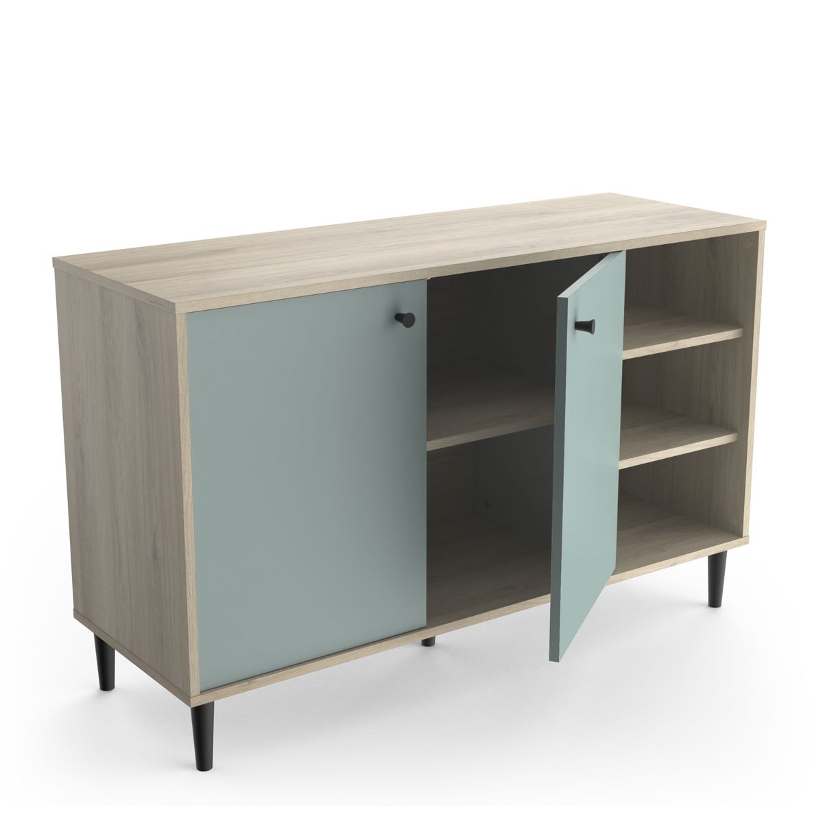 Buffet 2 portes 3 niches L110cm SMART