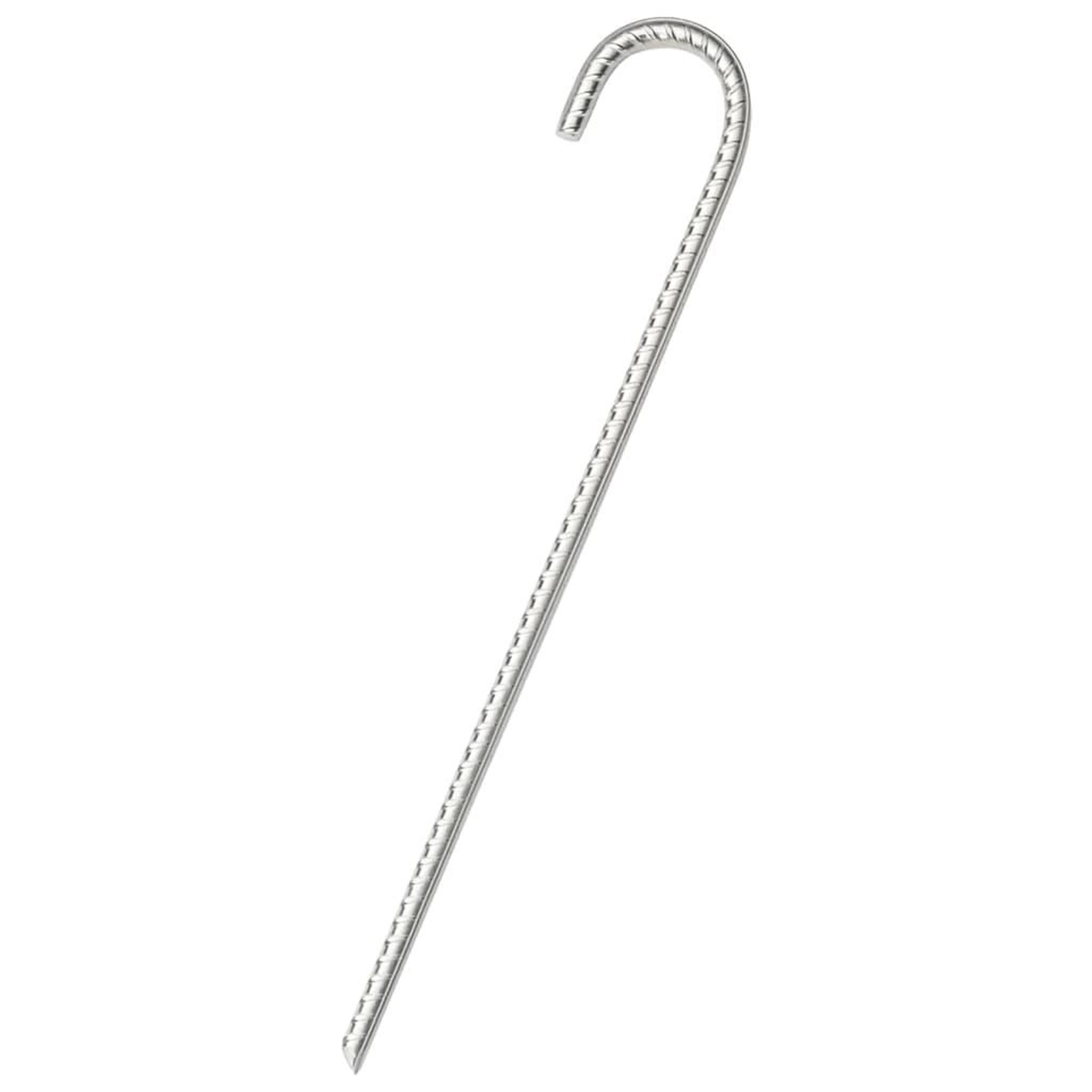 Voir la diapositive 2 : VIDAXL Piquets de tente 6 pcs 37 cm Ø10 mm acier galvanise