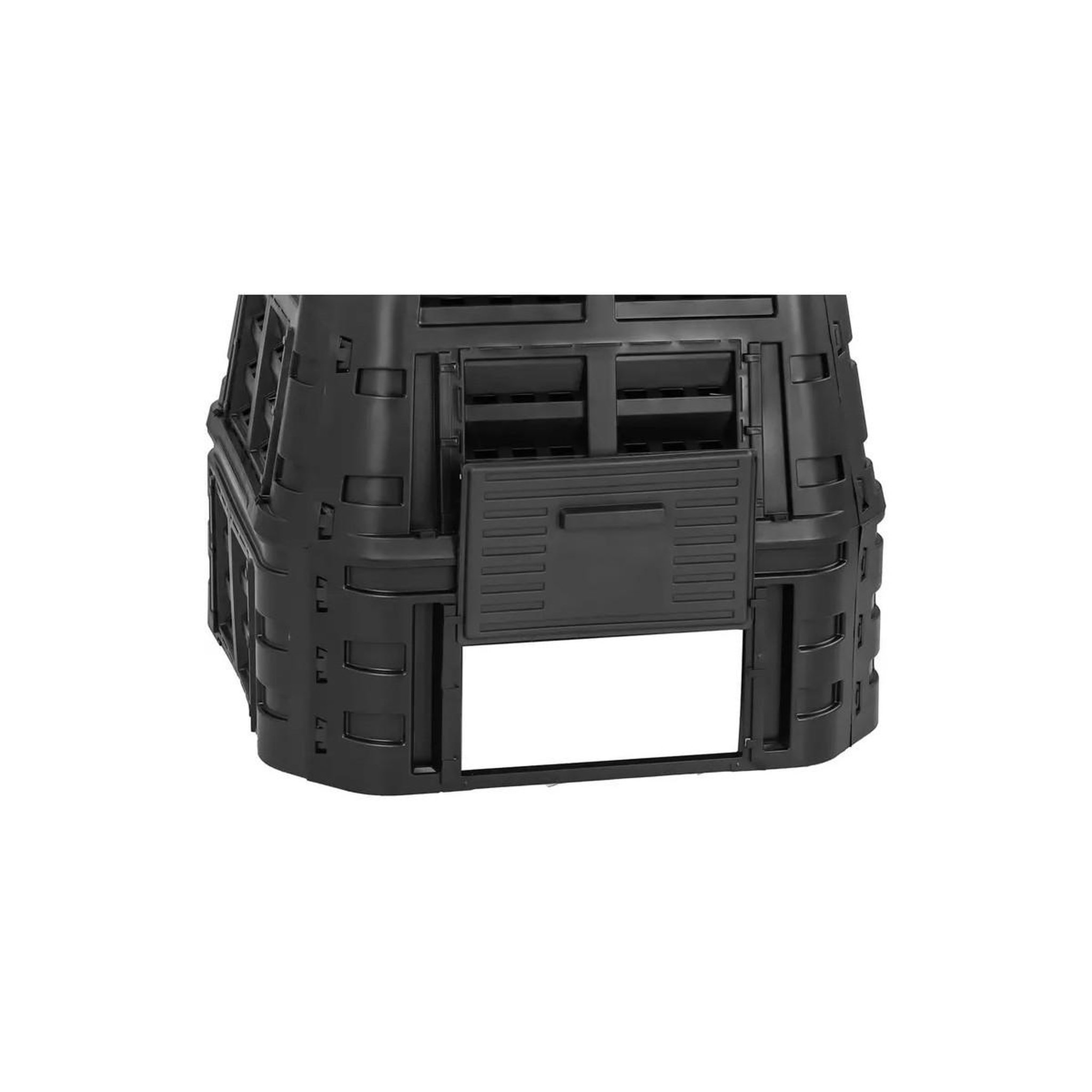 Voir la diapositive 4 : BRIXO Composteur de jardin 480 litres 93,3 x 93,3 x h80 cm kompobox brixo