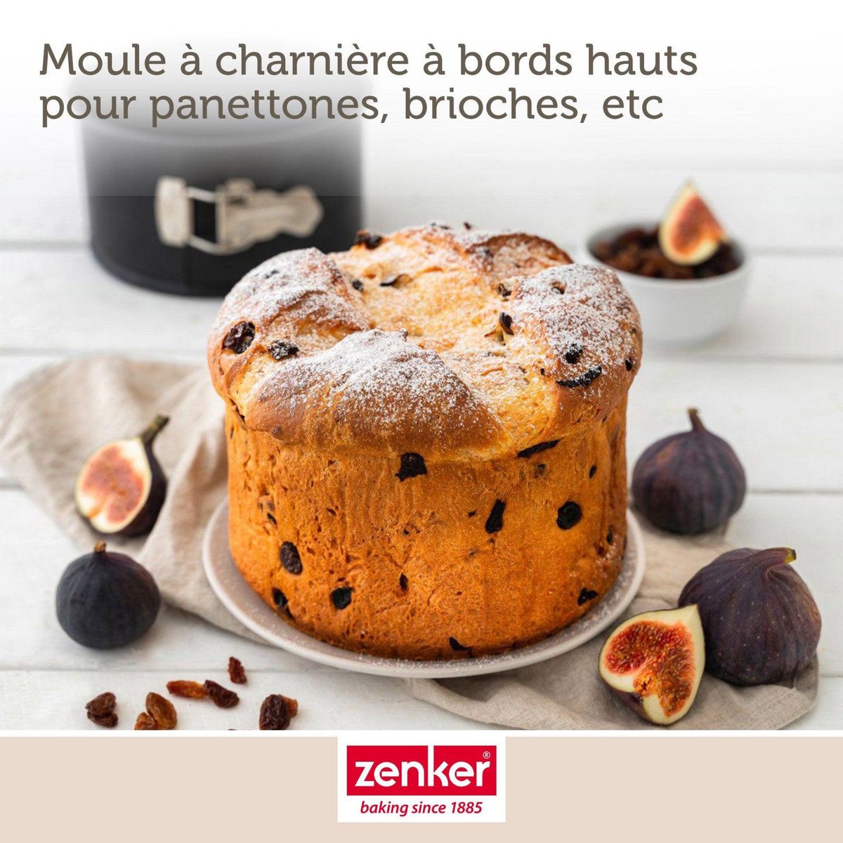 ZENKER Lot de 2 moules à panettone à charnière 18 cm Zenker Spécial Countries