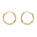L'ATELIER D'AZUR Boucles d'Oreilles Créoles Or 18 Carats 750/000 Jaune - Torsadées